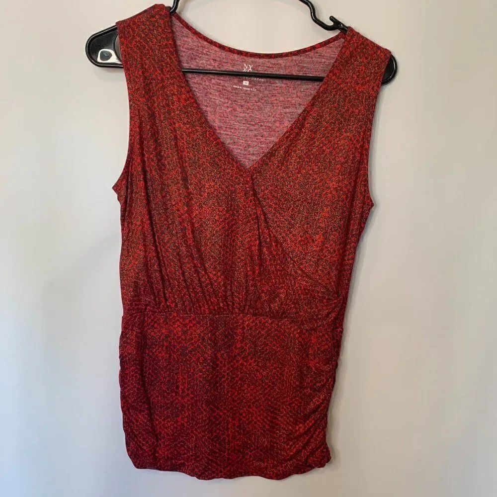 NY & Co Sleeveless Animal Print Top